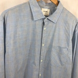 Billy Reid Standard Fit Cotton Shirt  Made in Italy